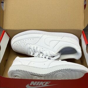 Nike All-White Athletic Shoes
